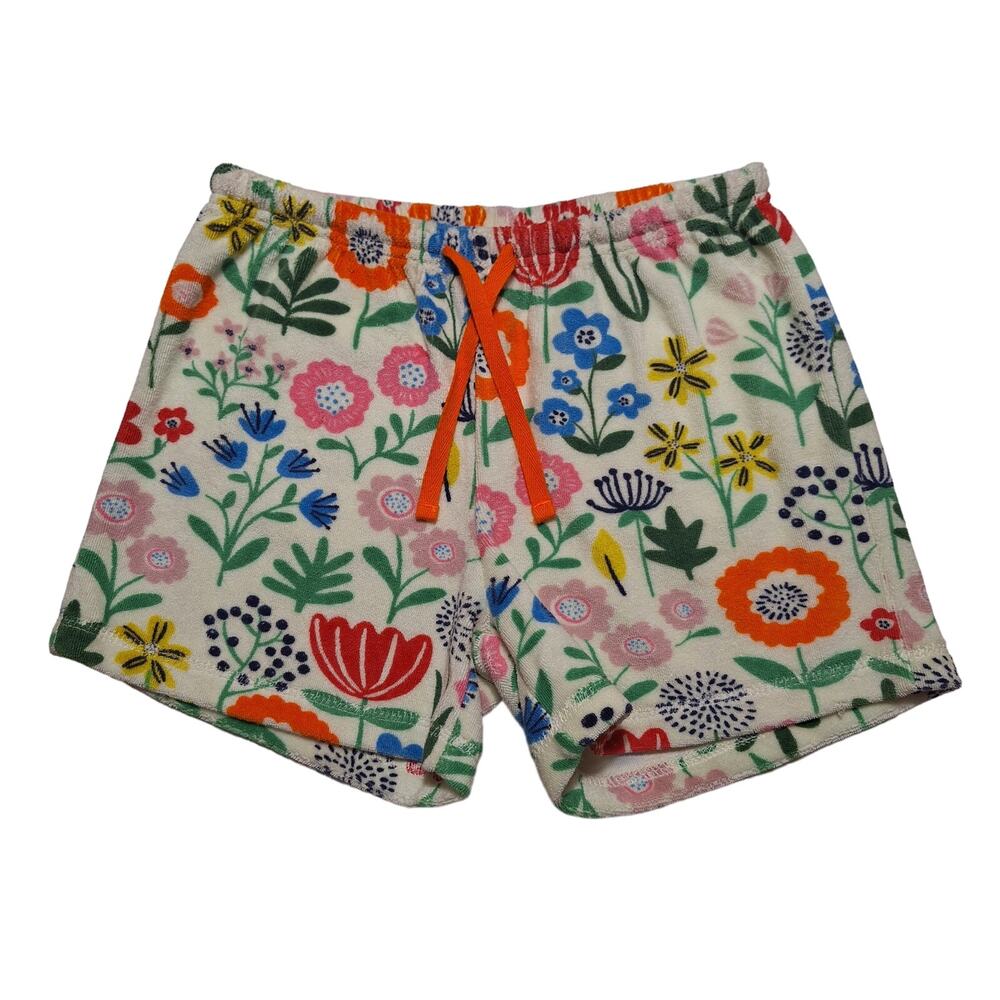 Mini Boden floral print towelling shorts